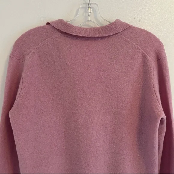 (SOLD) BABATON Merino Wool Blend Polo Sweater Pink Size XS - Picture 12 of 15